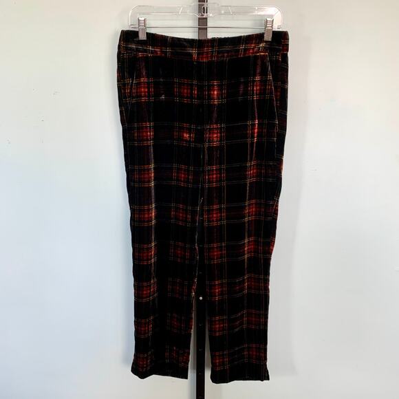 J. Crew Pull-On Easy Pant in Velvet Stewart Plaid Size 6 - Picture 2 of 6